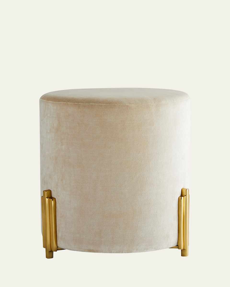 Warby Velvet Ottoman